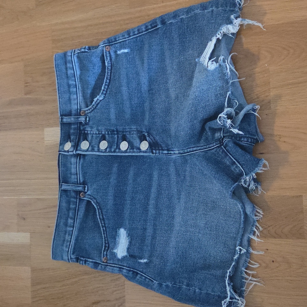 High Wasited Blue Jean Shorts